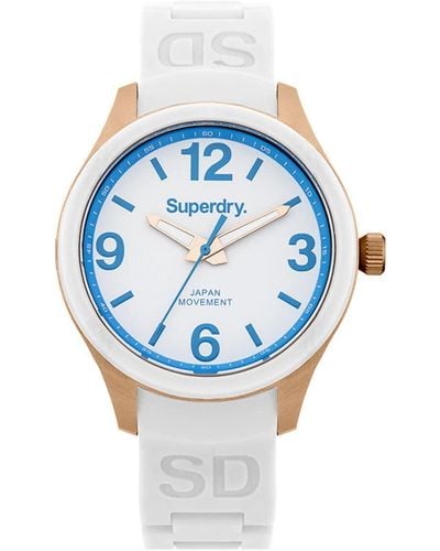 Superdry Reloj Análogo clásico para Hombre de Cuarzo con Correa en Ninguno 5024693114658 - Azul
