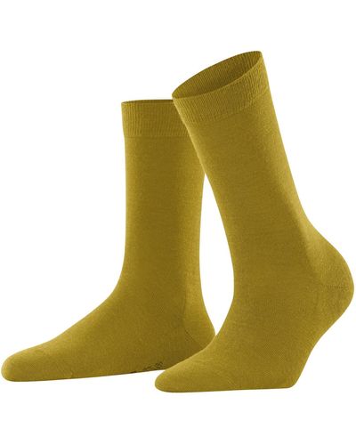 FALKE Softmerino Wolle dünn einfarbig 1 Paar Socken - Grün