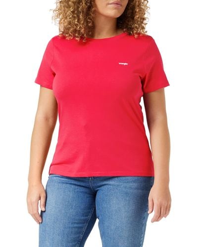 Wrangler Slim Tee T-shirt - Red