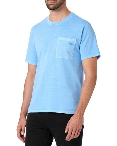 Levi's Ss Pocket Tee Relaxed Fit T-Shirt All Aboard - Blau