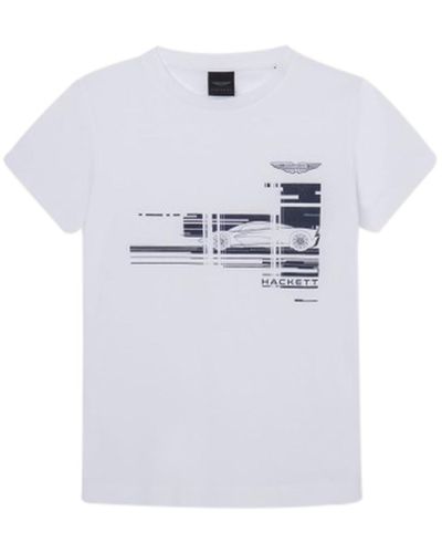 Hackett AM Graphic Tee T-Shirt - Weiß