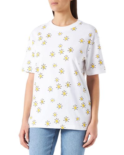 Schiesser T-Shirt Pyjamaoberteil - Weiß