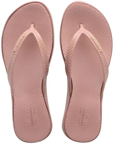 Havaianas High Platform Slip-on Wedge Sandals - Pink