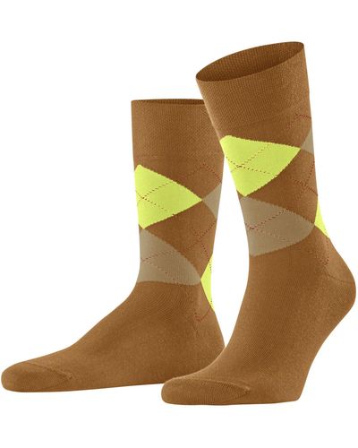 FALKE Socken Sensitive Argyle M SO Baumwolle mit Komfortbund 1 Paar - Natur