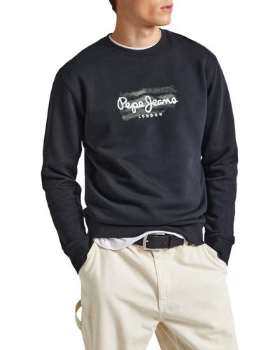Pepe Jeans Robinson Sweatshirt Voor - Zwart