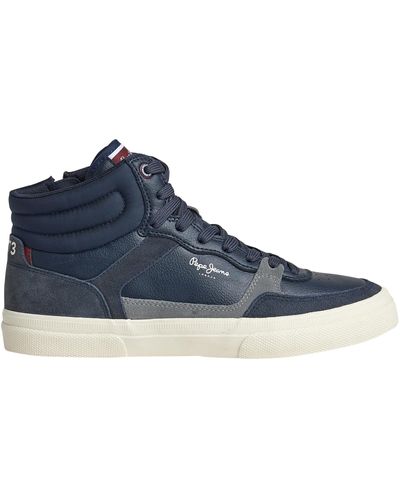 Pepe Jeans Kenton Masterboot M Sneaker Voor - Blauw