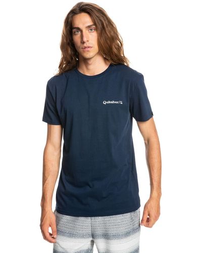Quiksilver Short Sleeve T-shirt - - L - Blue