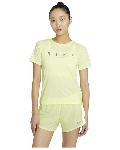 Nike Run Dvn Miler T-shirt Voor - Groen