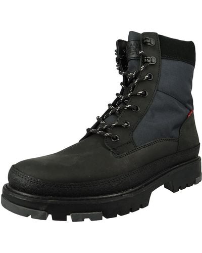 Levi's Uk:10 - Mid Boots - Black