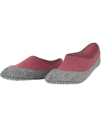 FALKE Hausschuh-Socken Cosyshoe Invisible W HP Wolle rutschhemmende Noppen 1 Paar - Pink