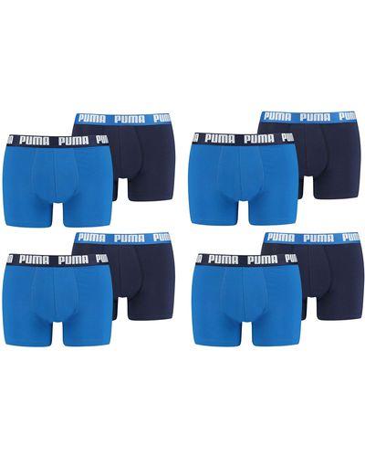 PUMA Basic Boxer 8er Pack - Blau