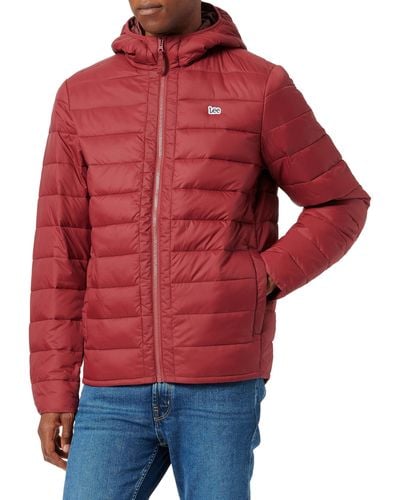 Lee Jeans Light Puffer Jkt Giacca - Rosso