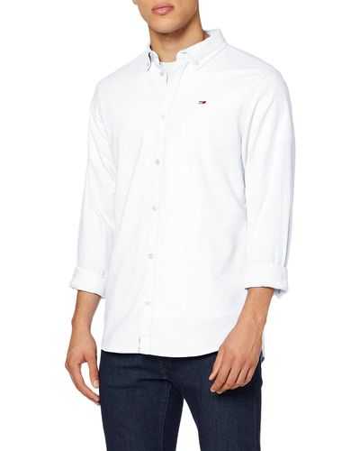 Tommy Hilfiger TJM Stretch Oxford Shirt Freizeithemd - Weiß