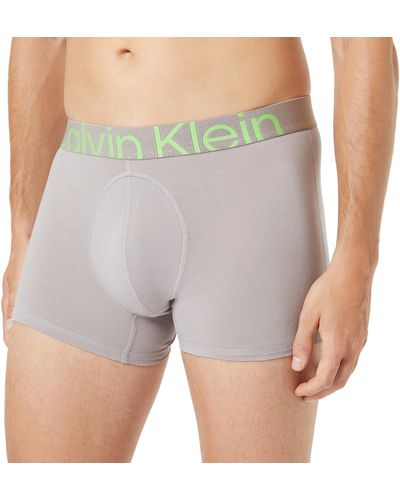 Calvin Klein Hombre Bóxer Trunk Algodón con Stretch - Gris