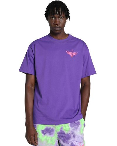 PUMA T-Shirt da Basket MELO x Toxic L Team Violet Purple - Viola