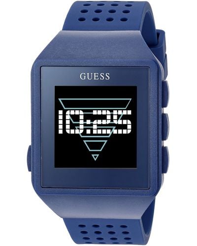 Guess Watches gents connect orologio Uomo Digitale con cinturino in Silicone C3002M5 - Blu