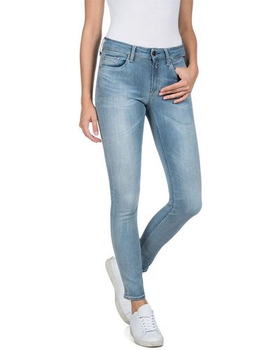 Replay Jeans da Donna Luzien Skinny-Fit Hyperflex Bio con Elasticità - Blu