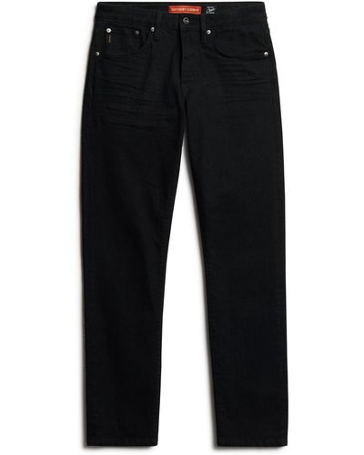 Superdry Vintage Slim Straight Jeans Trousers - Black