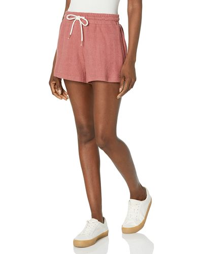 Volcom Lived In Lounge Fleece Sweat Shorts - Pink