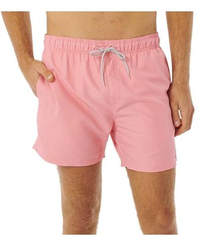Rip Curl Offset Volley Swimming Shorts Xl - Pink