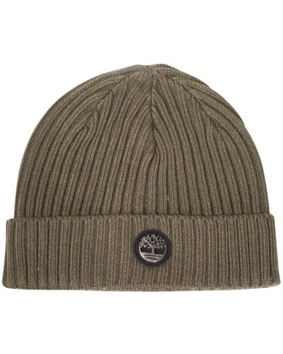 Timberland Ribbed Watch Cap With Logo Plate - Multicolor