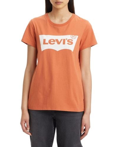Levi's The Perfect Tee T-shirt Vrouwen - Oranje