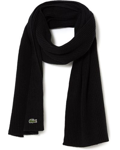 Lacoste _adult Re0058 Cold Weather Scarf - Black