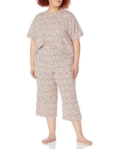 Amazon Essentials Knit Jersey Pajama Set - Natural
