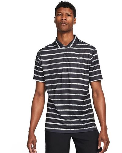 Nike Golf-Poloshirt Dri-Fit gestreift - Schwarz