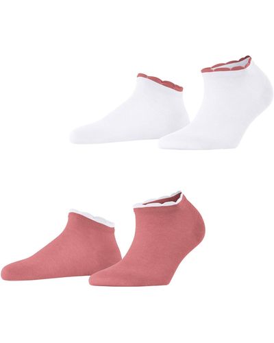 Esprit Sneakersocken Romantic 2-Pack W SN Viskose kurz einfarbig 2 Paar - Pink