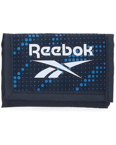 Reebok Jhon Portafoglio con Portafoglio Blu 13x8x2,5 cm Poliestere by Joumma Bags