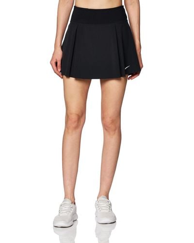 Nike DX1421-010 W NK DF CLB SKRT Short Sports Skirt Black/White Größe S - Schwarz