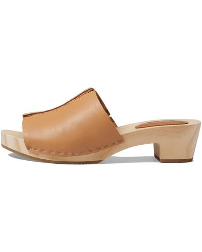 The Sak Ella Clog Sandal In Leather - Brown