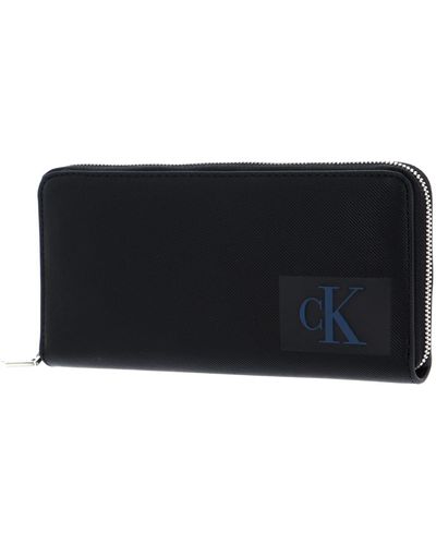 Calvin Klein CKJ Sculpted Zip Around Wallet Black - Noir
