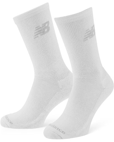 New Balance White Sport Socks