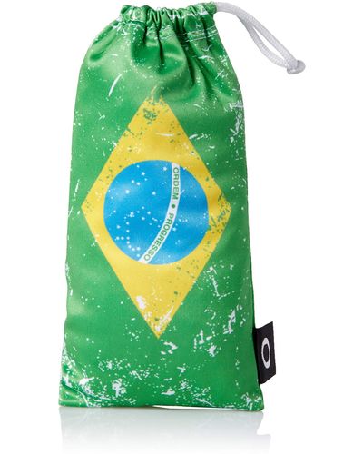 Oakley Microbag Large | Borsa de Microfibra Sacchetto Occhiali | Brasil Flag - Multicolore