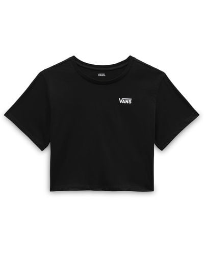 Vans Little Drop V Ss Crop T-shirt - Zwart