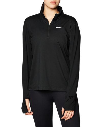 Nike W Nk Element Top Hz Shirt - Schwarz