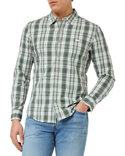 Levi's Long-sleeve Battery Housemark Slim Shirt Nen - Grijs