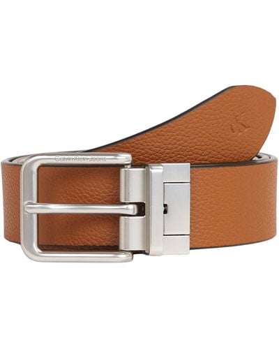 Calvin Klein Gürtel Classic Belt aus Leder - Mehrfarbig