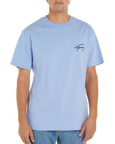 Tommy Hilfiger Regular Signature Shirt - Blauw