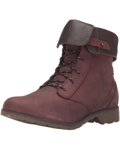 Teva Delavina Lace Premium Leather Boot - Brown