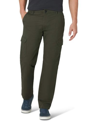 Lee Jeans Performance Series Extreme Comfort Twill Straight Fit Cargo Pant Pantaloni - Verde