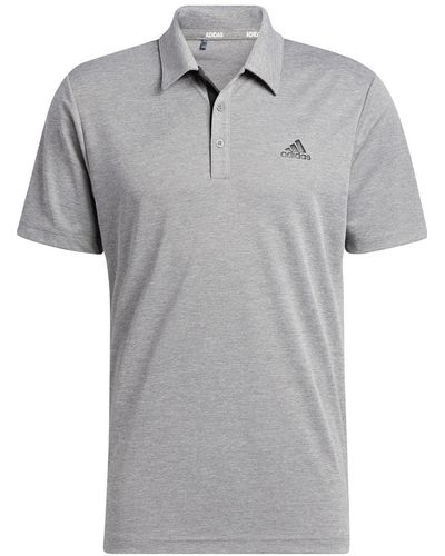 adidas Poloshirt mit kurzen Ärmeln - Grau