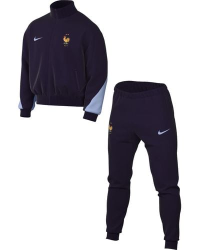Nike Trainingspak Voor France Dri-fit Strike Trk Suit K - Blauw