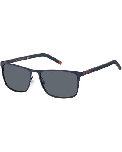 Tommy Hilfiger Th 1716/s Rectangular Sunglasses - Black