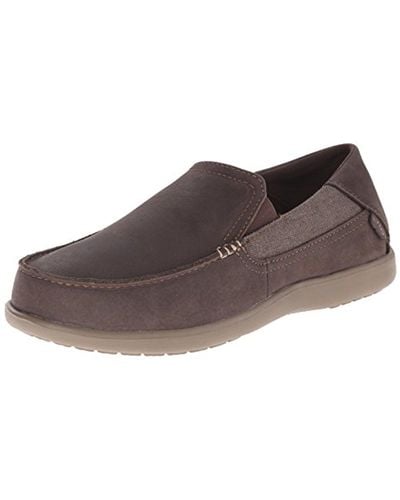 Crocs™ Santa Cruz 2 Luxe Leather Loafer - Brown