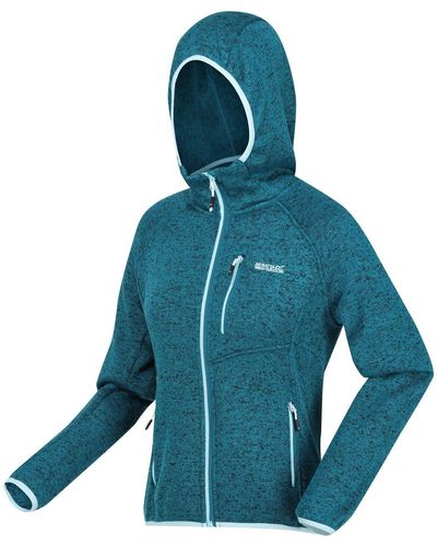 Regatta S Hood Newhill Full Zip Hooded Fleece Jacket - Blue