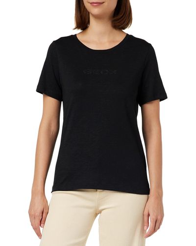 Geox Maglietta W T-Shirt - Nero