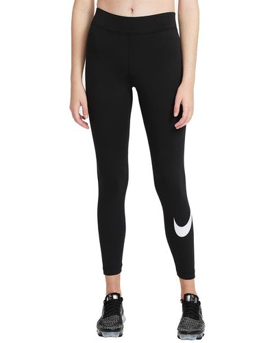 Nike Swoosh Leggings - Zwart